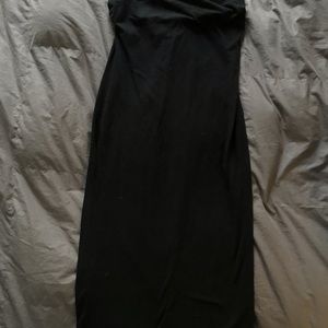 BLACK TUBE DRESS